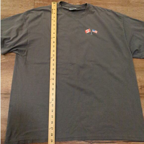 VTG USA Canada Adult XXL Shirt Flight Team America Maple Leaf Flags Air Force - Picture 5 of 8
